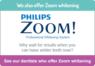 We also offer Philips Zoom! whitening