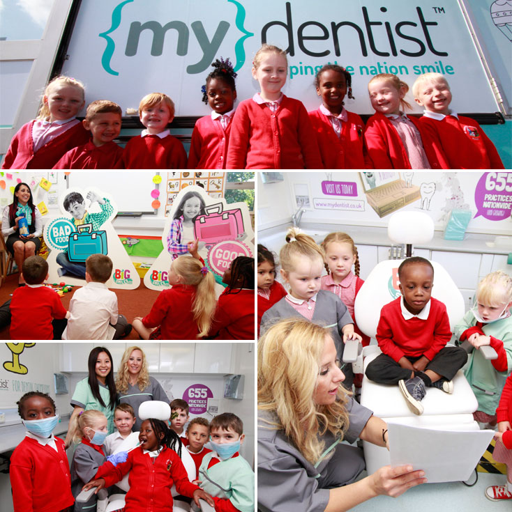 Kids club mobile dentist travels to primary school in Ordsall Collage