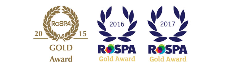 RoSPA Health and Safety Gold award 2017