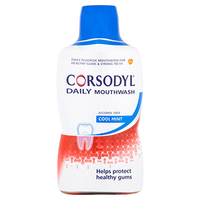 Corsodyl Daily Cool Mint Mouthwash 500ml