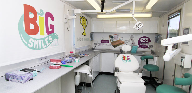 The mydentist Smile Mobile is educating children around the UK how to have a happy healthy mouth