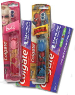 Toothbrushes and paste