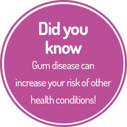 Did you know gum disease can increase your risk of other health conditions!