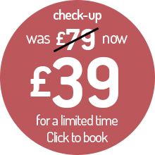 Dental check-up was £79 now £39 for a limited time. Click to book
