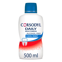 Corsodyl Daily Cool Mint Mouthwash 500ml