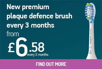 New premium plaque defence brush every 3 months